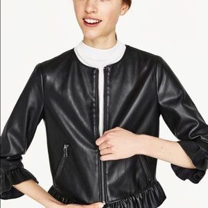 Zara leather jacket
